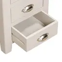 Bedside Table Windermere 3 Drawers Oak Top Grey/Natural image 5