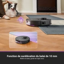 Eureka E20 Plus Robot aspirateur 8000 Pa avec station d'autovidage, fonction anti-emmêlement et autonomie de 180 minutes - Noir image 5