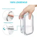 JORDAN&JUDY Ensemble de 8 boîtes de conservation de denrées rectangulaires en verre borosilicate, amovibles, 150 ml x 1 + 200 ml x 1 + 320 ml x 1 + 370 ml x 1 + 520 ml x 1 + 640 ml x 1 + 800 ml x 1 + 1040 ml x 1, lunch box portable, bleu image 2