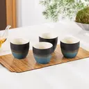 TEANAGOO Japanese Tea Cups, 5.6 Oz/ 160ml, Gradient Navy Blue, 4 Pcs/Box, H23, Asian Tea Cups Without Handles, Ceramic for Japanese & Chinese Tea, New Year Sale , Top gift picks image 5