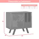 Sideboard Nevada Parquet Walnut/Black Small image 6