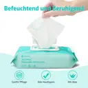 SUNKISS Trustplus Wet Wipes for Adult No Rinse, Extra Large 8”x12” Body Cleaning Washcloths for Elderly Incontinence & Cleansing, Unscented, 200 Count (4 Packs of 50) image 3