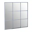 Interiors by Premier Wall Mirror Oriel Square Silver 95x95cm image 1