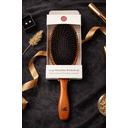 Noix de Coco South Korean Large Mixed Boar Bristle Hair Brush Cushion Paddle Beechwood Handle Anti Frizz Detangling Smoothing Brush for Long Thick Hair Scalp Massage Natural Shine Women Men image 1