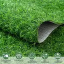 GOTGELIF Tapis de gazon artificiel réaliste, tapis de gazon artificiel 25 mm avec support PRT anti-salissures, adapté aux animaux domestiques, pour aménagement paysager décoratif, gazon artificiel pour intérieur et extérieur (balcon, jardin) (0,5 m x 0,5 m) image 4