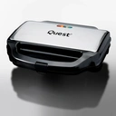 Quest Two Slice Stainless Steel Deep Fill Sandwich Toaster with MV Indicator Lights, Silver image 1