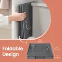 Hanging Closet Organizer, 30x30x90cm, Set of 2, Grey image 4