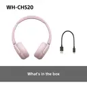 Sony WH-CH520 Wireless On-Ear Headphones (Pink) image 9