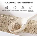 fukumaru Tofu Cat Litter, Strong Clumping Cat Litter, Dust Free Unscented Flushable Tofu Litter, Natural, Lightweight and Low Tracking Kitty Litter Pellets Mixed (Applewood) 2.7kg*4 bags image 2