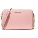 MICHAEL KORS Grand sac à bandoulière Jet Set en cuir Saffiano - Rose poudré image 0