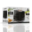 DAEWOO Argyle 2 Slice Toaster, Wide Slots, Textured Black - SDA1774GE image 5