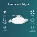 Philips Ceiling Light LED & Retractable Fan Bliss 3 Brightness Settings with Remote White 28W+35W image 6