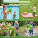 Kids Automatic Frog Bubble Gun - 360° Leak-Proof Bubble Machine with 8-Hole Design for 1000+ Bubbles Per Minute, Includes DIY Stickers - Summer Outdoor Toy for Toddlers, Birthday Party Gift for Boys and Girls image 6