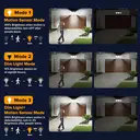 UME Solar Outdoor Lights 302 LED 3000LM, IP65 Waterproof Motion Sensor Outdoor Lights, 3 Heads Solar Security Flood Lights 270 Wide Lighting Angle with 3 Modes for Garden Patio Yard - 2 Pack image 2