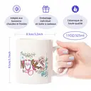 Alphynix 1 Mug blanc 33cl avec design créatif "INFIRMIÈRE #lavie" avec stéthoscope & pansements, cadeau parfait pour la Journée des Infirmières,Le cadeau de la saint-valentin, cadeau d’anniversaire image 7