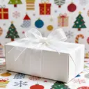 JU7CER 2-piece Princess Snow Tulle Fishtail Ribbon Set [White] 2.5cm x 18m Floral Silk Bow-Tie Wavy Tulle Plain Silk Ribbon Floral Gift Wrapping Material image 4