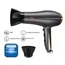 Sèche-cheveux 2200 W avec 3 réglages de température et 2 vitesses, fonction air froid, protection contre la surchauffe et embout concentrateur pour séchage et coiffage rapides image 4
