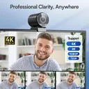 EMEET Ultra HD 4K Webcam with Sony Sensor, Dual Autofocus, HDR, Adjustable 40°–73° FOV, Plug & Play USB Camera for Streaming and Video Conferencing image 1