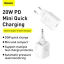 Baseus Super Si 20W USB-C Charger Set with Lightning Cable – White (1m) image 2