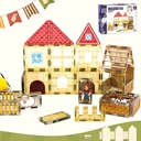 XINQIYUAN Qiyuan Jouet Éducatif Set de Blocs de Construction Magnétiques Animaux Ferme Forêt 7.5cm 30pièces [Mélange aléatoire – Couleurs issues uniquement de la photo principale] image 1