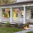 Yuejia Lot de 4 bouquets suspendus de fleurs artificielles en soie liseron blanc et rose - 75 cm image 5