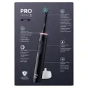 Oral-B Pro 3500 Electric Toothbrush Floral Design Edition, 1 Replacement Brush & Travel Case, Pressure Control, 3 Cleaning Modes, Long Lasting Battery, Black image 2