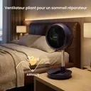 Ventilateur de Circulation d'Air Pliable Airmate, Moteur DC Économe en Énergie, Silencieux 32dB, Télécommande, 8 Vitesses & Mode Tempête, Minuterie 8h, Hauteur Réglable, Compact Portable, Nettoyage Facile image 5