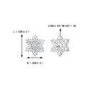 Ever Faith Cubic Zirconia Winter Snowflake Flower Stud Earrings image 6