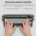 KEYSME AHD-HCKR-C 75-%-Gaming-Tastatur, QWERTY-US-Layout, magnetische Jade-Pro-Schalter, 8 kHz Abfragerate, einstellbarer Auslösepunkt 0,1–4,0 mm, CNC-Aluminiumgehäuse, PBT-Tastenkappen mit Farbsublimationsdruck image 6