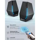 Edifier G1500 Computer Speakers, Hecate Gaming Speakers with RGB, Bluetooth 5.3, USB Input, 3.5mm AUX Input - Black image 3