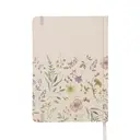Jubiluu Carnet ligné A5 à couverture rigide en tissu avec marque-page et élastique - Wildflower Field image 1