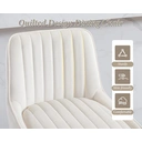 chairus Bar Stools Set of 2 Velvet Counter Chairs with Backrest Breakfast Bar Stools for Kitchen image 3