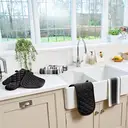 Dexam Tea Towel Love Colour Striped 100% Cotton Black 46x71cm image 4