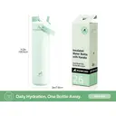 POWCAN by Meoky 26oz Dual-Opening Sports Water Bottle with Carry Handle –Light Green, New Year Sale , Top gift picks image 5