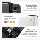 ochama x J.ZAO Valise Boundless 24 pouces - Matériau PC Covestro, grande capacité  - Noir, 24 pouces image 5