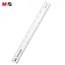 M&G Règle en Plastique, Règle Transparente 30 cm avec Centimètres, Millimètres et Pouces, Règle de Mesure pour École et Bureau image 0