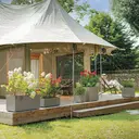 DEROMA Muret Millennium R Sandstone à réserve d'eau 79cm image 4