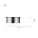 WMF Mini Topfset Induktion klein 5-teilig, Kochtopf Set mit Metalldeckel, Cromargan Edelstahl, Induktions Töpfe Set stapelbar, ideal für kleine Portionen image 8