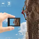 SJCAM SJ4000 Caméra d'action double écran 4K - Écran LCD 2,0 pouces et écran selfie 1,3 pouce - Grand angle 170° - Stabilisation EIS - Étanche 30 m - 80 min d'enregistrement - Photo 16 MP - 5,9 x 4,2 x 3 cm image 3
