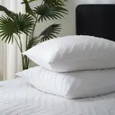 Meeallhome  Comforter Set  Soft Warm Tufted Neutral Bedding set 230*220cm/50*75cm*2  White image 5