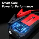 Porbi S901 Car Jump Starter 1500A Peak Portable Jump Starter Power Pack, 14000mAh Battery Booster for 12V Petrol & Diesel Vehicles, SUV, Van & Motorcycle, QC3.0 18W Fast Charge Power Bank with LED Emergency Light image 2