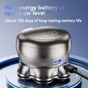 Qiman8010Pro Head Shavers for Bald Men 7D Floating Wet & Dry Electric Razor for Bald Heads with LED Smart Display & Type-C Charging for Hair/Face/Beard 150-day battery life three gears 10W image 2