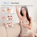 Qiweiny CT05 Épilateur lumière pulsée avec refroidissement - Blanc et doré image 9