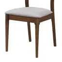 Dining Chairs Orlando Walnut/Grey 2pcs image 2