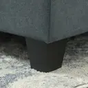 HOMCOM Convertible Modular Sectional Sofa with Storage, Tufted 2 Seater Sofa Set, L Shaped Couch with Ottoman, Wood Frame for Living Room, Dark Grey image 8