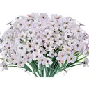 4Pcs 13in/33cm
Artificial Flowers for Outdoor,No Fade Fake Plastic Flowers Faux Plants for Decoration Hanging Planters Indoor Outside Garden Porch Window Box Home Wedding Farmhouse(white) image 8