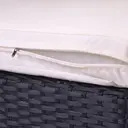 Garden Corner Sofa rattan Garden Furniture Patio Set Garden Entertaining Set Garden Rattan Furniture Lounge Set,Black  image 6