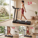 KeHot Tapis de course pliable, tapis de marche électrique 2,5 CV, 1-10 km/h, charge maximale 100 kg, faible bruit, contrôle via application, salle de sport portable pour la maison, pour le jogging et la marche image 4