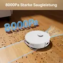 JONR T5 Pro Wisch- und Saugroboter mit All-in-One-Basisstation, 8150 Pa Saugkraft, Heißlufttrocknung, Laser-Navigation, Hinderniserkennung, verwicklungsgeschützte image 5