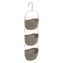 Essentials by Premier 3 Tier Grey Shower Caddy image 1
